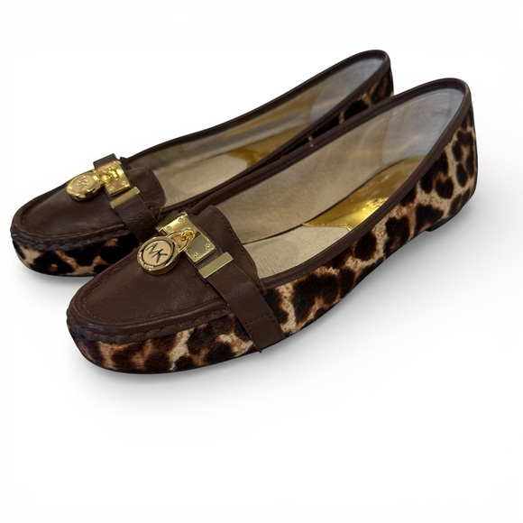 Michael Kors Hamilton Moccasins Loafer Haircalf/Leather Women's Shoes 7.5M - Picture 2 of 7